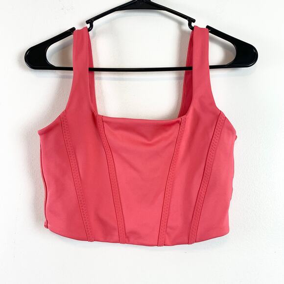 IVL Collective x DAE Cactus Fruit Blossom Longline Corset Sports Bra Crop Top 6 - Picture 7 of 11